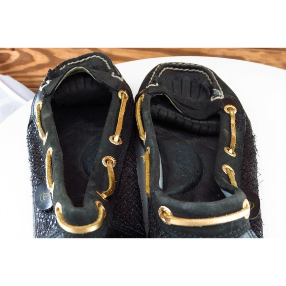 Sperry Top-Sider Size 6.5‎ M Black Boat Shoe Shoes Leather Women 9104548 - Picture 6 of 8